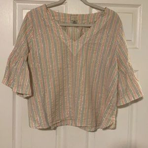 A New Day Ruffle Sleeve Top